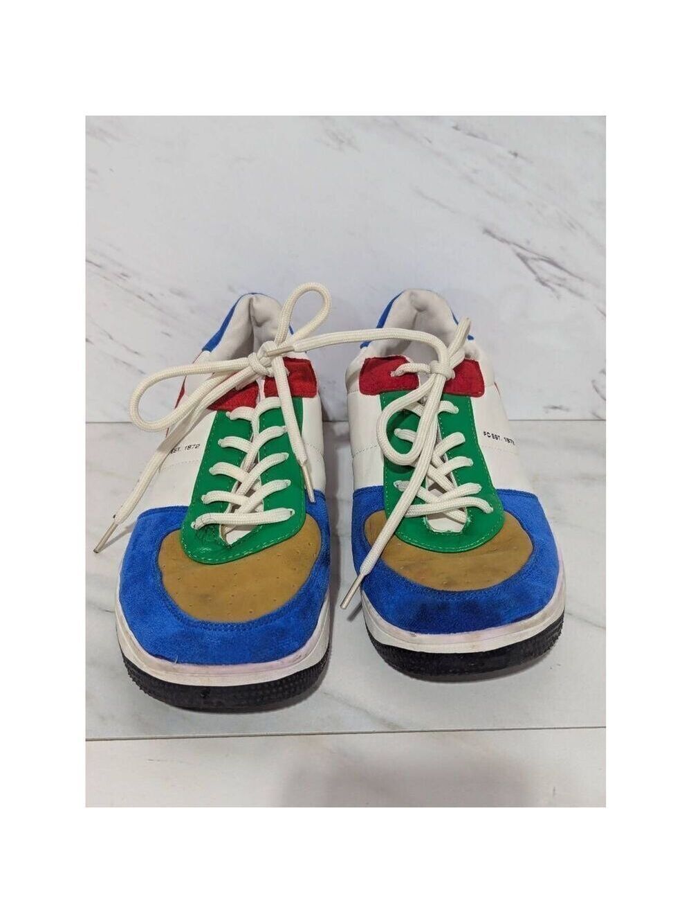 French Connection Women's Multi-Color Lace-Up Retro Sneaker Shoe Size 7